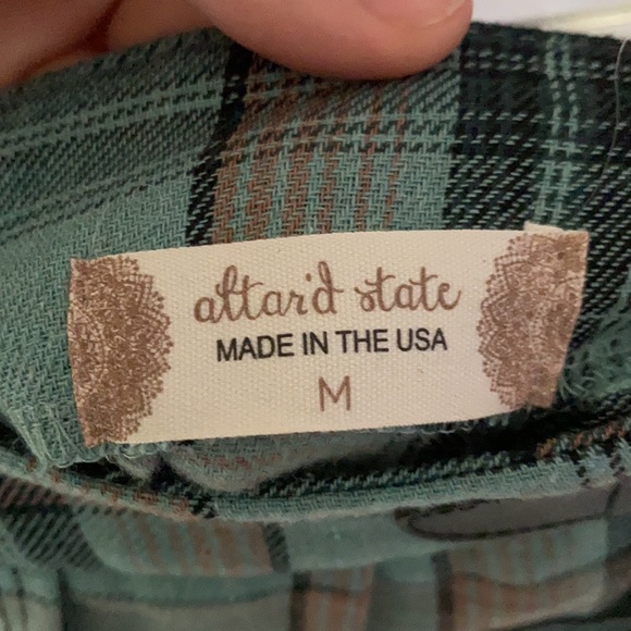 NWT Altar’d State Plaid Buckle Skirt - Picture 5 of 10